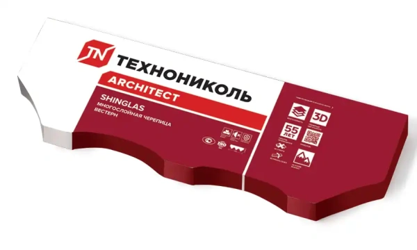Вестерн Технониколь Shinglas (Шинглас), гибкая битумная черепица, 1.5 м2