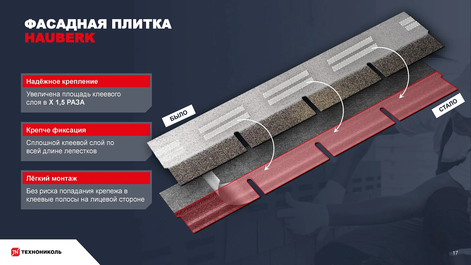 Фасадная плитка HAUBERK (Хауберк) ТЕХНОНИКОЛЬ: особенности и области применения
